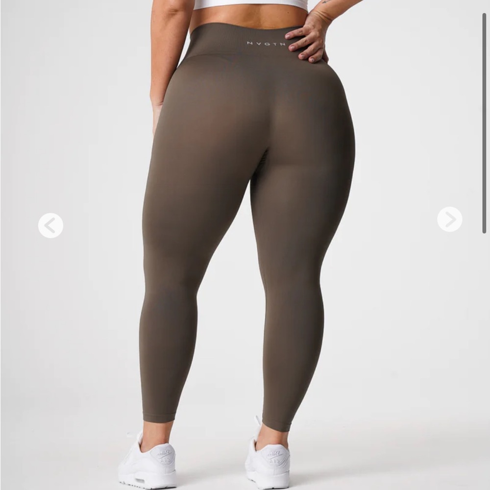 NVGTN Solid Seamless Olive Leggings